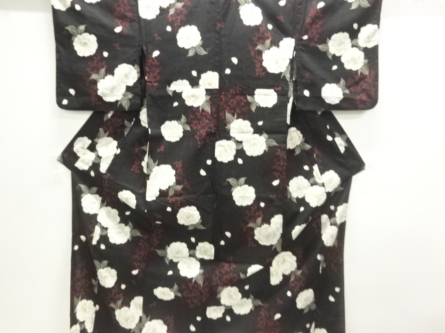 Japanese Kimono / Tsumugi Omeshi Cotton